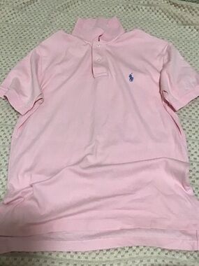 Polo by Ralph Lauren mens Pink Short-Sleeve Polo Shirt